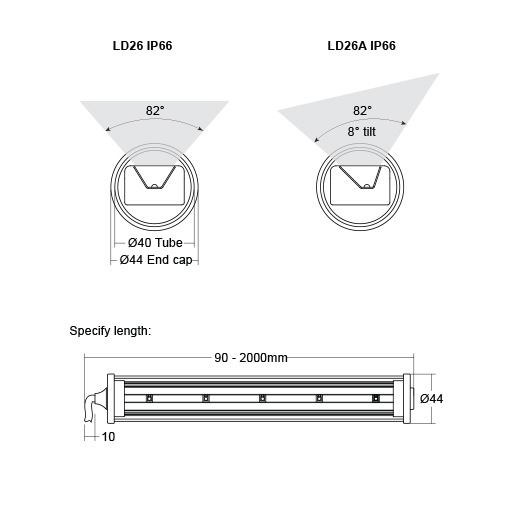 LD26 / LD26A IP66 Lightgraphix Creative Lighting Solutions